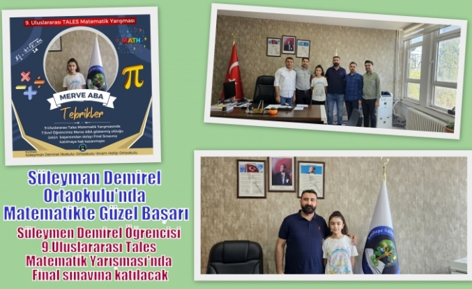 Süleyman Demirel Ortaokulu'nda Matematikte Güzel Başarı