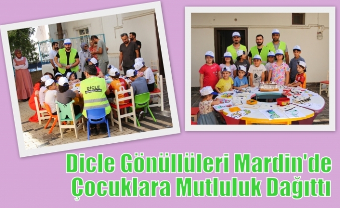 Dicle Gönüllüleri Mardin'de Çocuklara Mutluluk Dağıttı