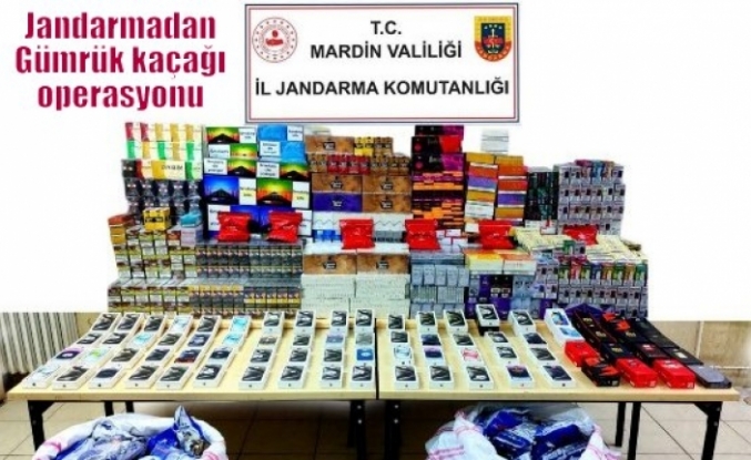Jandarmadan Gümrük kaçağı operasyonu