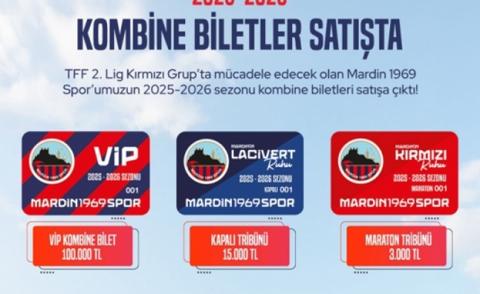 Mardin 1969 Spor Kombine Biletlerinin Satışına Başlandı