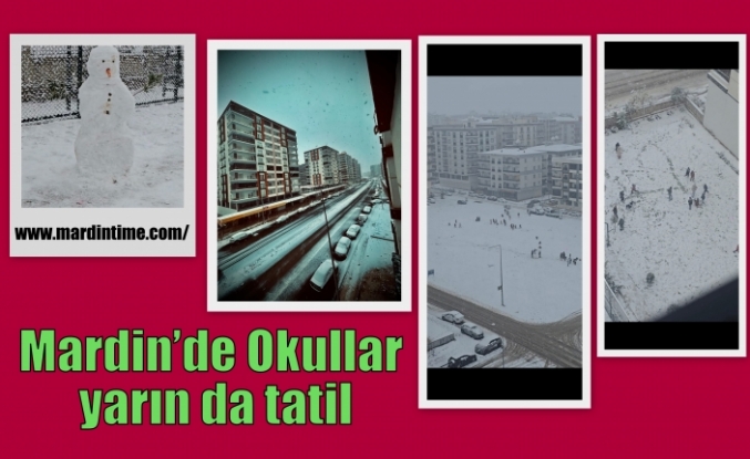 Mardin’de Okullar yarın da tatil