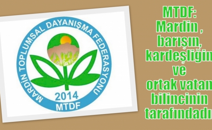 MTDF: Mardin, barışın, kardeşliğin ve ortak vatan bilincinin tarafındadır