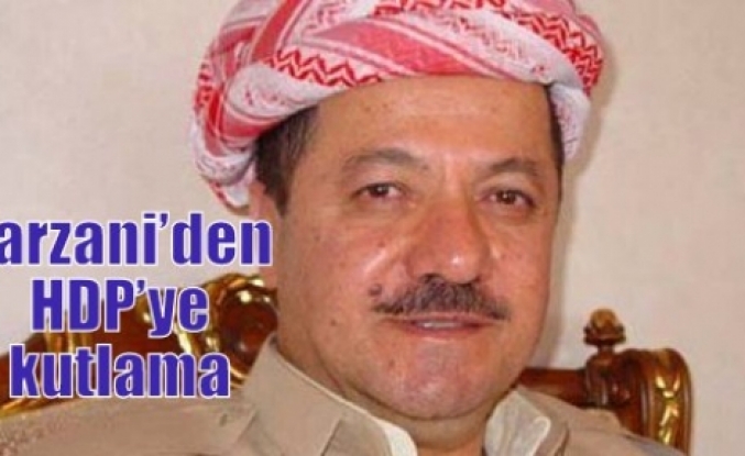 Barzani’den HDP’ye kutlama