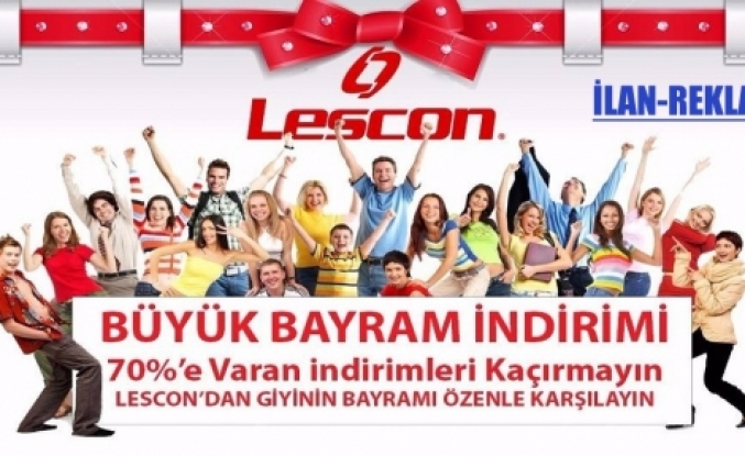 LESCON'da Büyük Bayram İndirimi