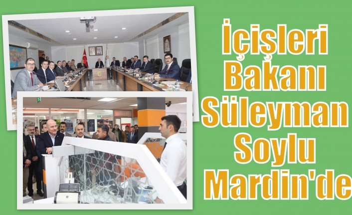 İçişleri Bakanı Süleyman Soylu Mardin'de