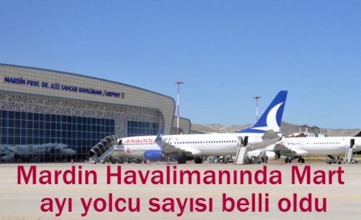 Mardin Havalimanında Mart ayı yolcu sayısı belli oldu