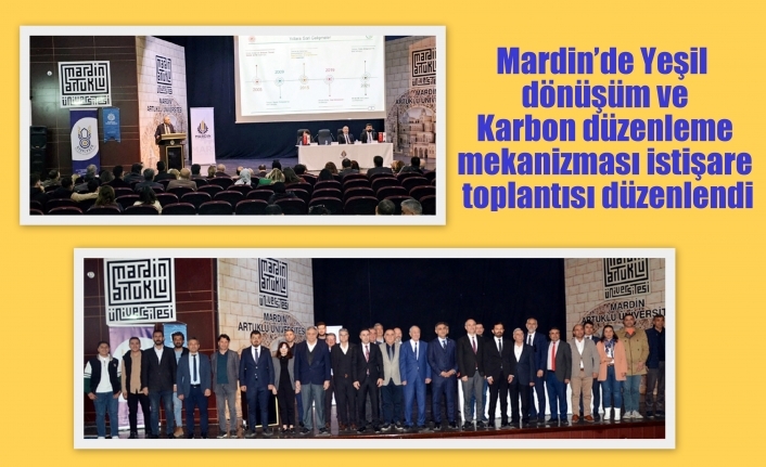 Mardin’de Yeşil dönüşüm ve Karbon düzenleme mekanizması istişare toplantısı düzenlendi