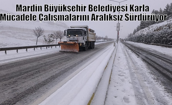 Büyükşehir Belediyesi Karla Mücadele Çalışmalarını Sürdürüyor