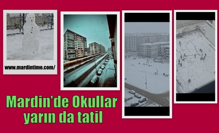 Mardin’de Okullar yarın da tatil