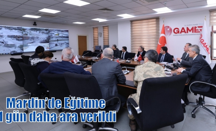 Mardin’de Eğitime 1 gün daha ara verildi