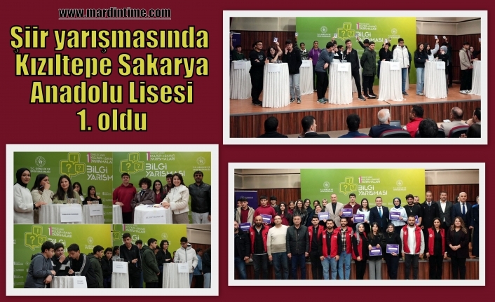 Şiir yarışmasında Kızıltepe Sakarya Anadolu Lisesi 1. oldu